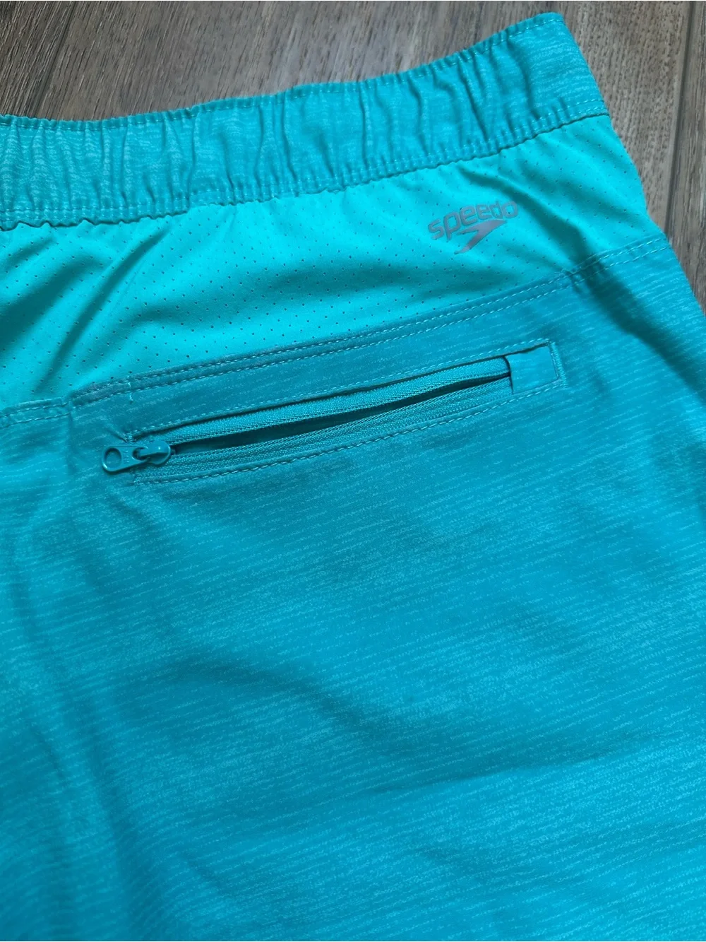 Speedo Men’s Swim Trunks, Blue, Lined, Drawstring, Pockets, Resortwear, XL